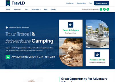 Travel Agency WordPress Website business divi landing page design travel agency ui design web design website website devlopment website redesign wordpress