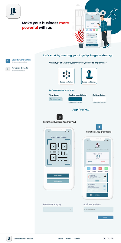 Lunchbox Rewards – Loyalty System UI appdesign branding fintech loyaltyapp loyaltyprogram productdesign rewardsapp ui uidesign