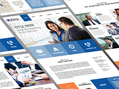 Optimags Web Redesign corporate redesign template web