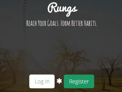 Rungs Home Screen bootstrap googlefonts