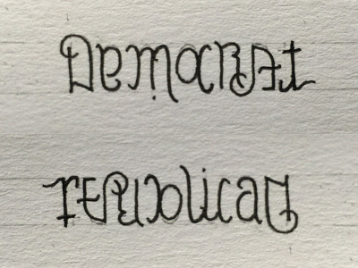 Which way to go? ambigram hand lettering lettering sketch type typography