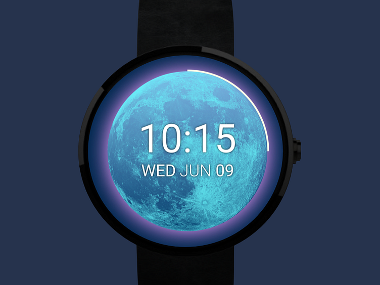 Moon Watch Face by MiyukiKasuya for Goodpatch Tokyo on Dribbble