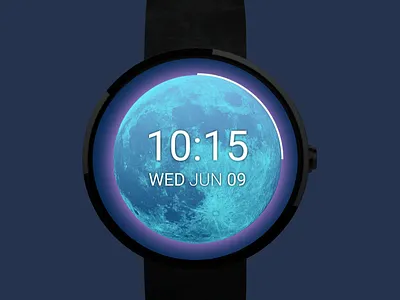 Moon Watch Face android wear moon smart watch watch