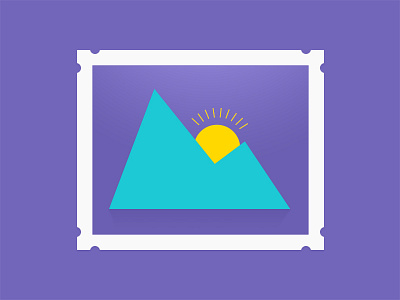 Frame With Mountain icon design google icon material ui