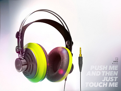 3D maya Headphones 3d earphone fluo headphones maya party photoshop push