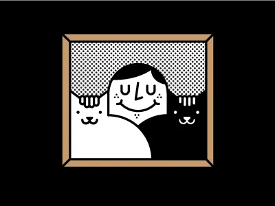 C.R.E.A.M black cat cats dots illustration meow portrait white cat