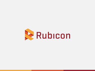 Rubicon Labs branding identity letter logo logotype mark r vector