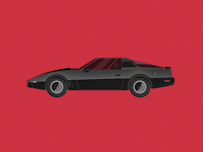 Car Illustration Series: Knight Rider car illustration kitt knight rider tv vehicle