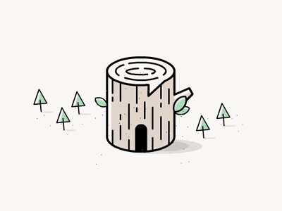 Story tree animation bubble doodle forest illustration speech story tree wood