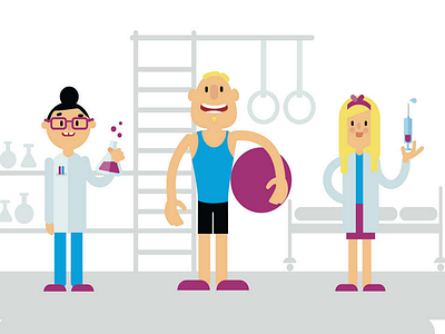 character design flat illustration vectors