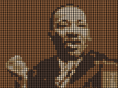 ✊ (Raised Fist). Mlk. computational art emoji illustration side project