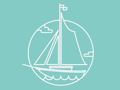 Sailboat 2d boat flag icon ocean sail sailboat sea ship