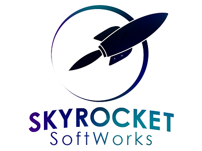 Skyrocket Logo Wall Paste branding graphic logo sticker wall