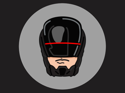 Newschool Robocop alexmurphy illustration robocop vector