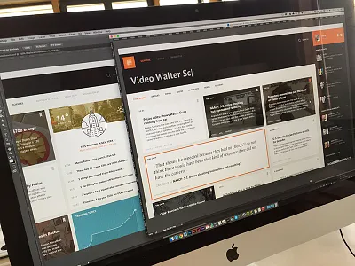 Secret project – WIP black clean dark news read typo typography web