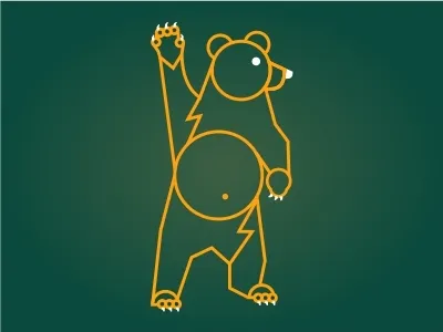 Sic Em Line Bear baylor bear mono line sic em texas waco