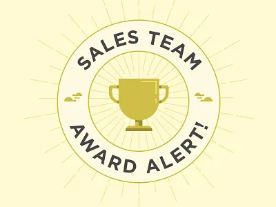 Award Alert award clouds gotham pale yellow trophy