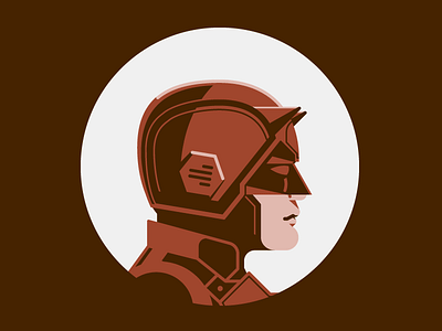 Daredevil daredevil flat headgear marvel matt murdock profile vector