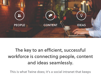 Twine marketing site v2 content hero macbook pastel