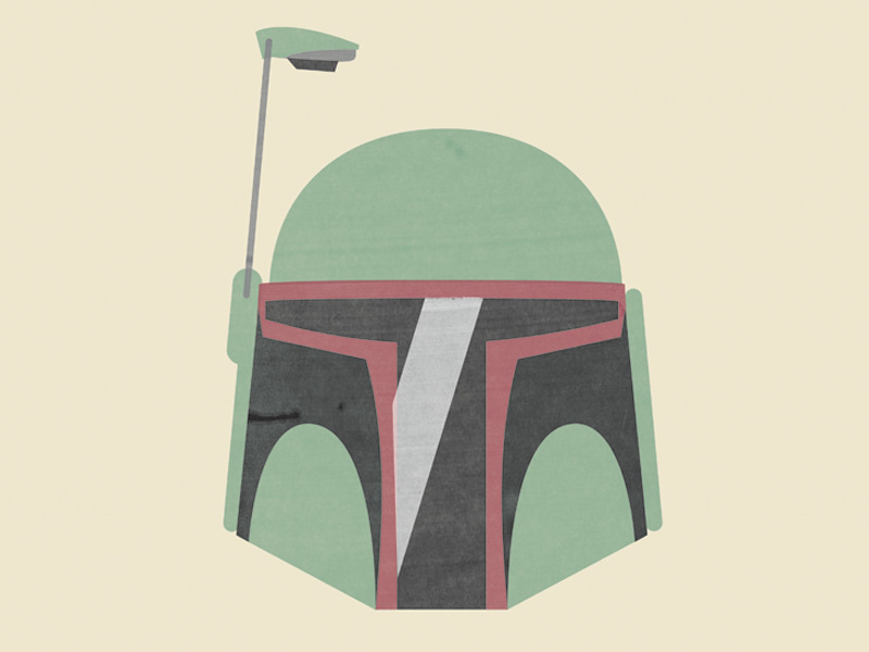 Example of Boba Fett Print Icon