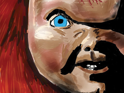 Chucky Doodle chucky doll doodle drawing horror movie sketch