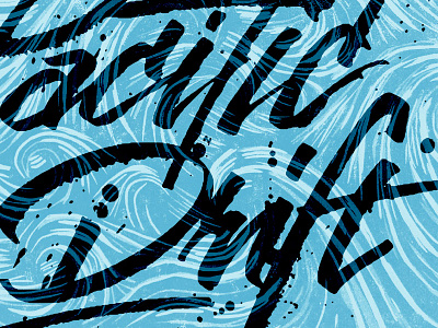 Drift drift ink lettering