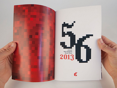 56 New England Book Show Catalogue book design pixels transition typography