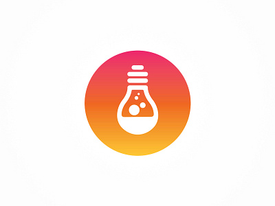 Ideas Business Lab logotype bulb circle flat flat design ideas lab logo logotype round