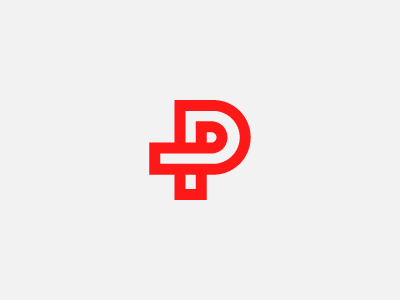 P Plus Mark brand lettermark logo mark p plus