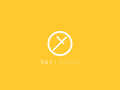 X & Y Yellow design illustrator logo