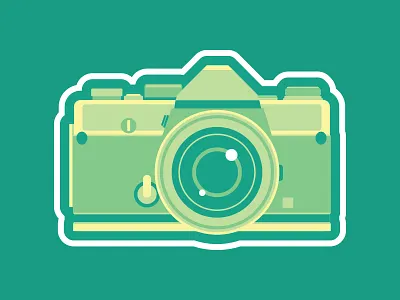 Camera camera drawing flat illustration photo
