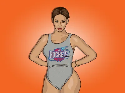Beyonce beyonce houston illustration portrait