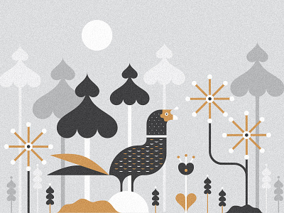 Pheasant illustration nature pheasant put a bird on it trees vector