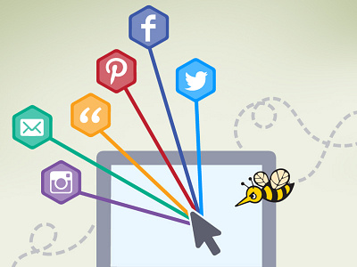 BzzAgent Promo bee design graphic social media