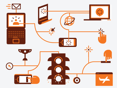 Traffic Goals & Web Basics clicks hands laptop lights mail phone traffic web
