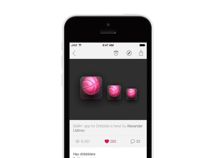 Add To Bucket animation balllin bucket dribbble hop ios iphone