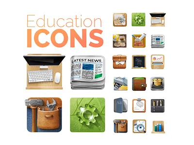 Education Icons education icon ios set