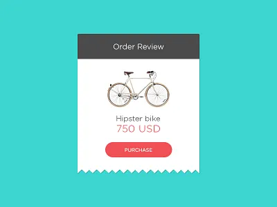 Order Review bike ecommerce ticket