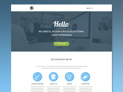 Web Mock Concept design ui ux web website