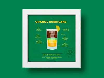 Smart Series - Smartisando su viernes - Orange Hurricane diseños drink frame hurricane illustration lepca orange poster recipe smart