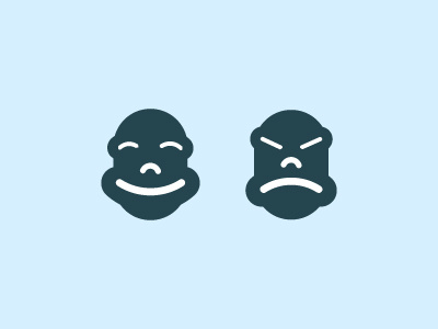 Emotions emotion expression face funny human icon theater vector