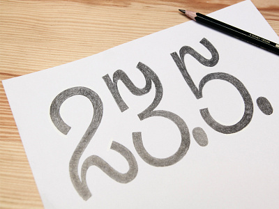 23.5. date drawing hand lettering lettering numbers pencil teaching workshop