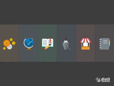Distil - Icons WIP @2x concept design flat icon web