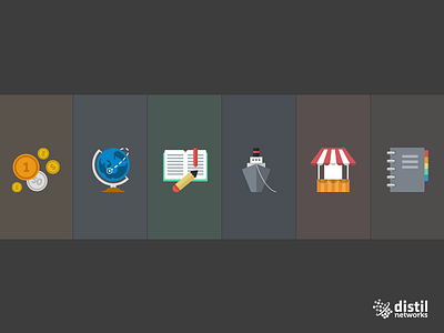 Distil - Icons WIP @2x concept design flat icon web