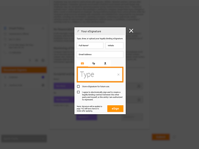 SD Signature Flow 1 material modal sketch ui