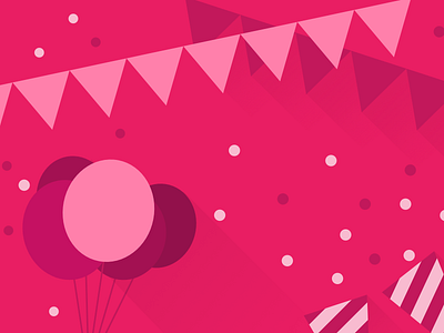 Illustration for Celebration illustration material design