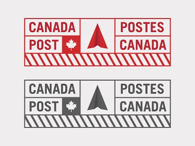 Canada Post Re-brand branding canada post identity logo mail post rebrand