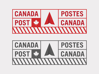 Canada Post Re-brand branding canada post identity logo mail post rebrand