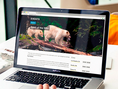 NG Events event website events mobile first natgeo nature responsive responsive design