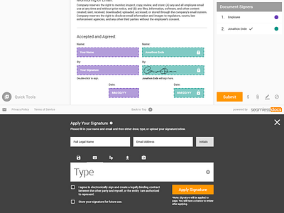 SD Signature Flow 3 material modal sketch ui